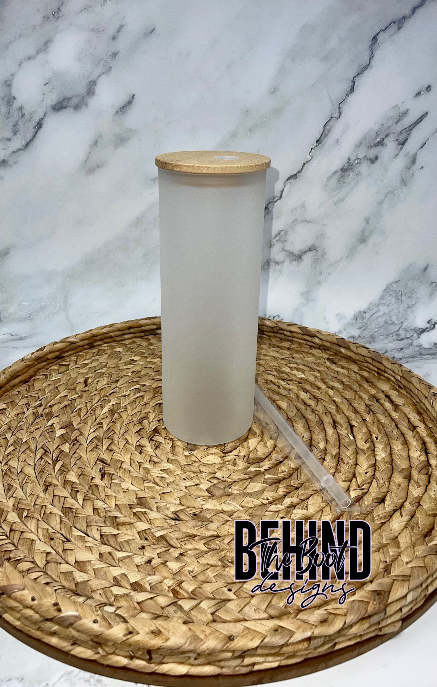 25oz Glass Clear/Frosted Tumbler Blanks WS