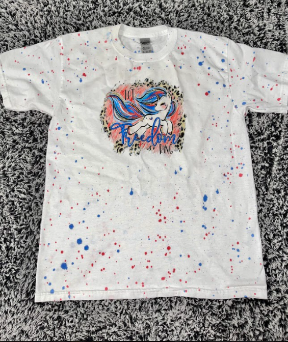 Girls Confetti Patriotic Tee