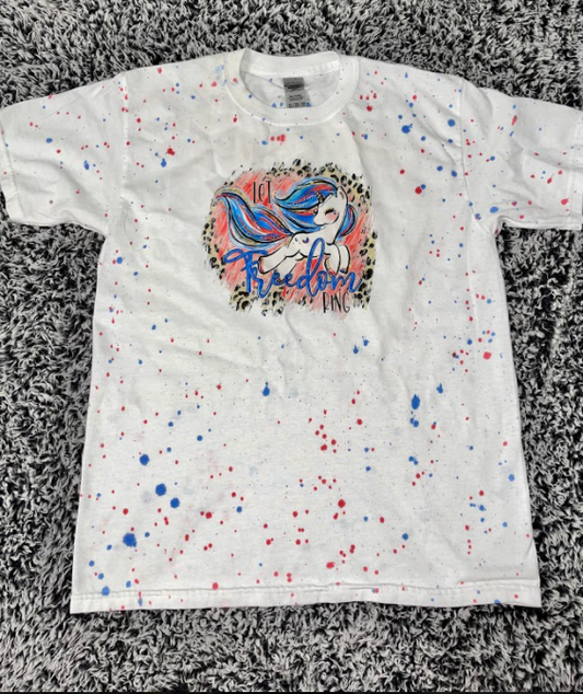 Girls Confetti Patriotic Tee