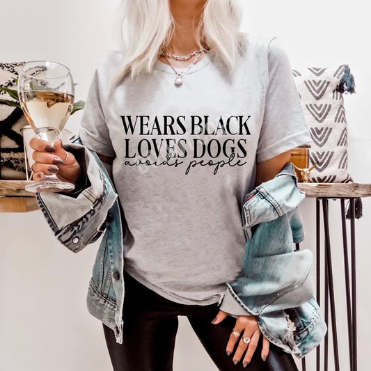 Wears Black Loves Dogs