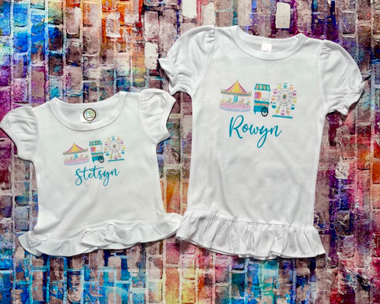 Girls Carnival Name Shirt