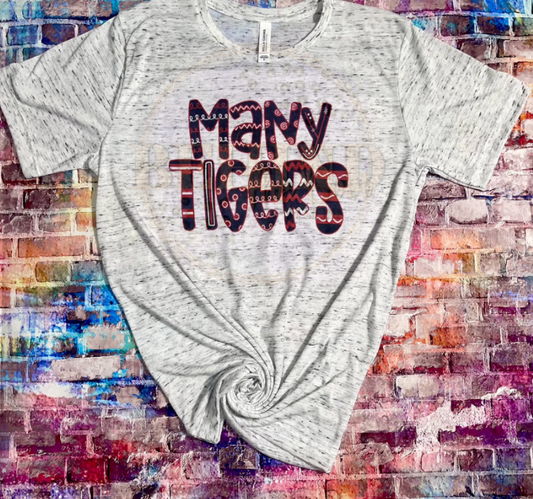 Many Tigers Doodle Shirt